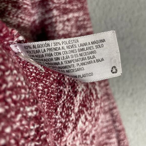 Merona Women’s Marled Burgundy Cowl Neck Pullover Sweater Small Long Sleeve - Picture 3 of 7